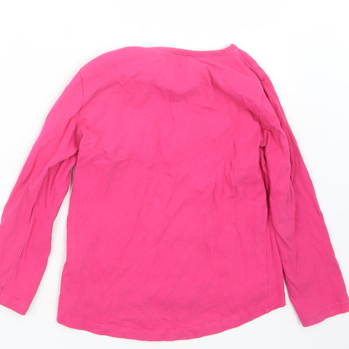 Blue Zoo Girls Pink   Basic T-Shirt Size 5-6 Years  - Unicorn