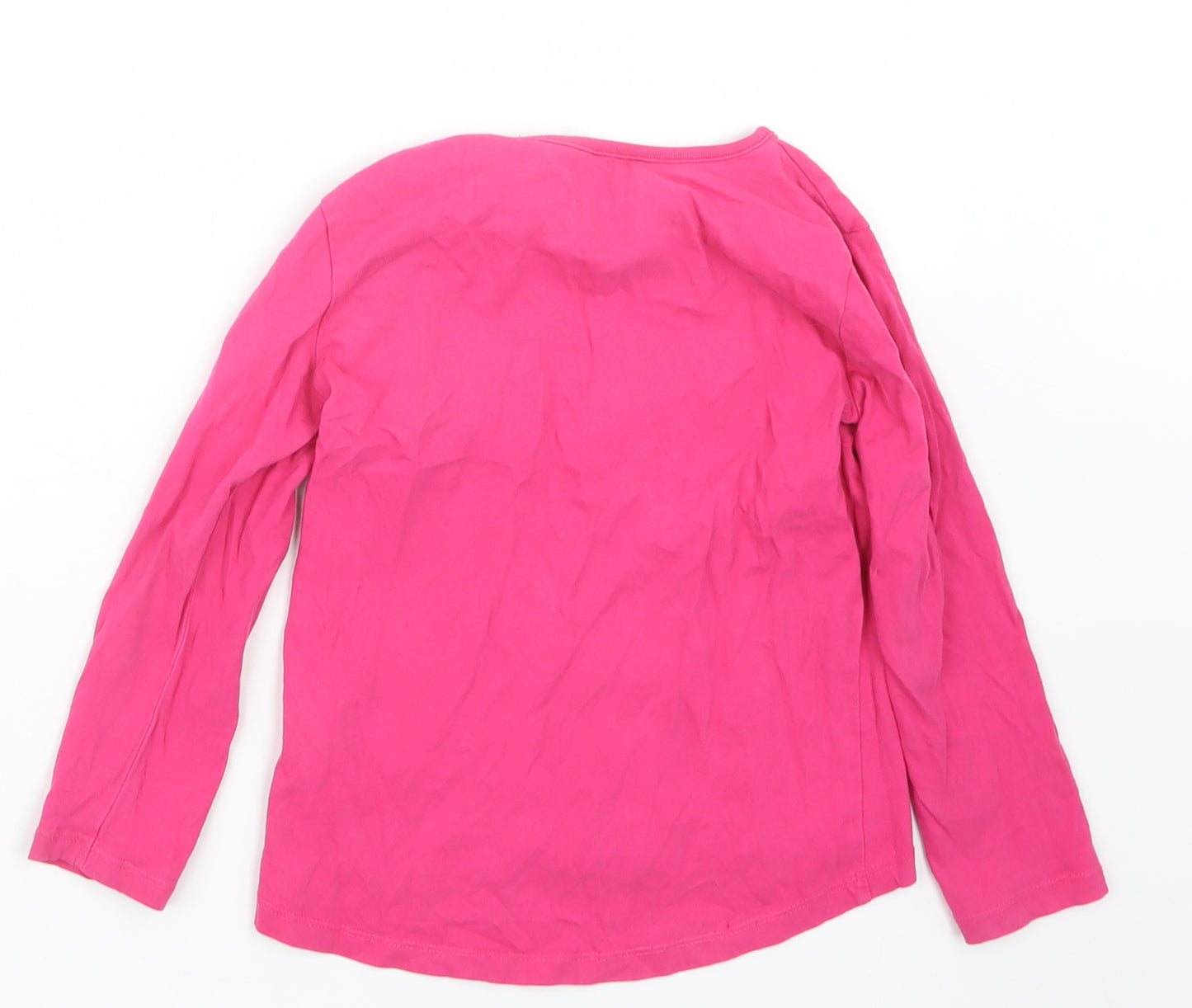 Blue Zoo Girls Pink   Basic T-Shirt Size 5-6 Years  - Unicorn