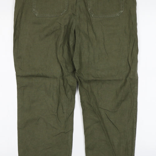 NEXT Womens Green   Chino Trousers Size 14 L27 in
