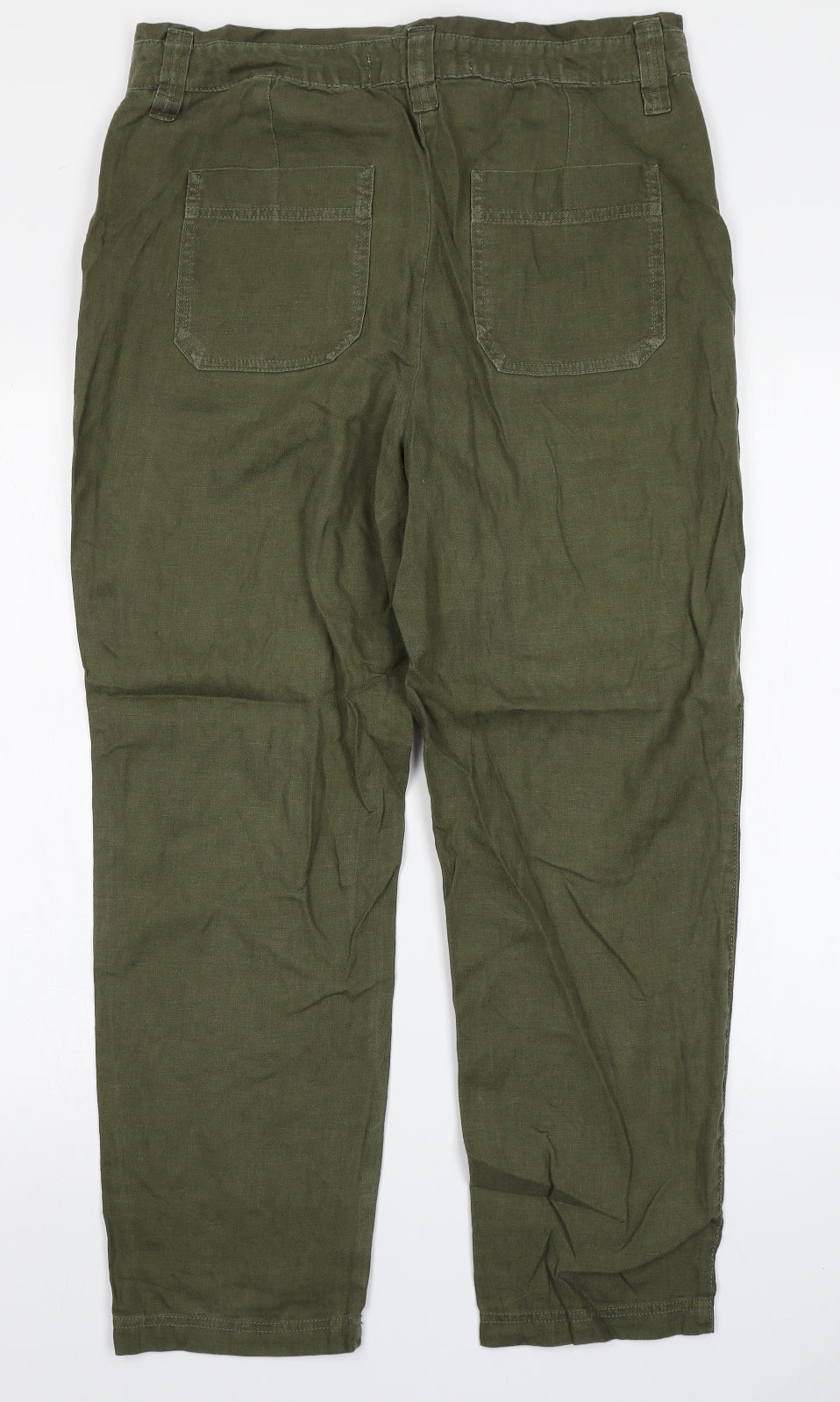 NEXT Womens Green   Chino Trousers Size 14 L27 in