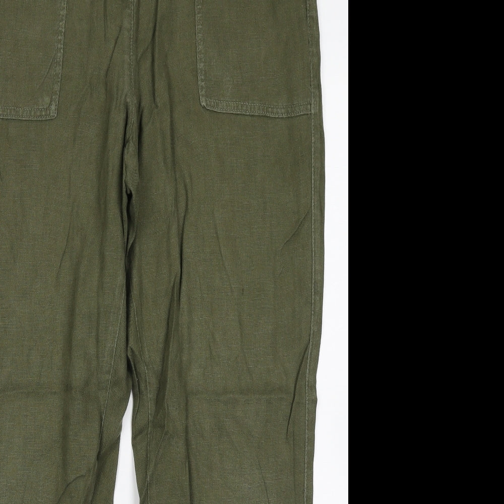 NEXT Womens Green   Chino Trousers Size 14 L27 in