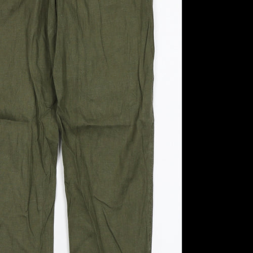 NEXT Womens Green   Chino Trousers Size 14 L27 in