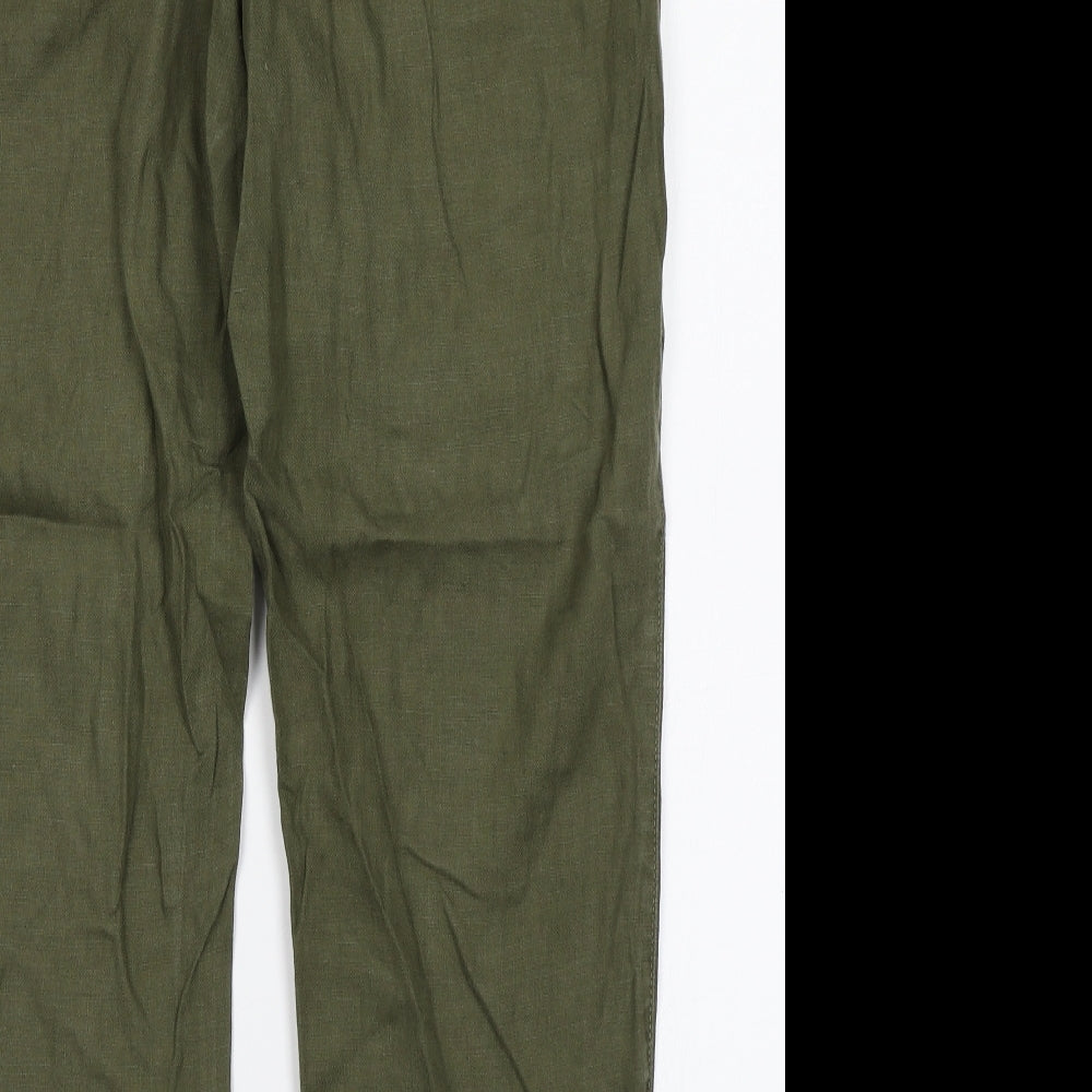 NEXT Womens Green   Chino Trousers Size 14 L27 in