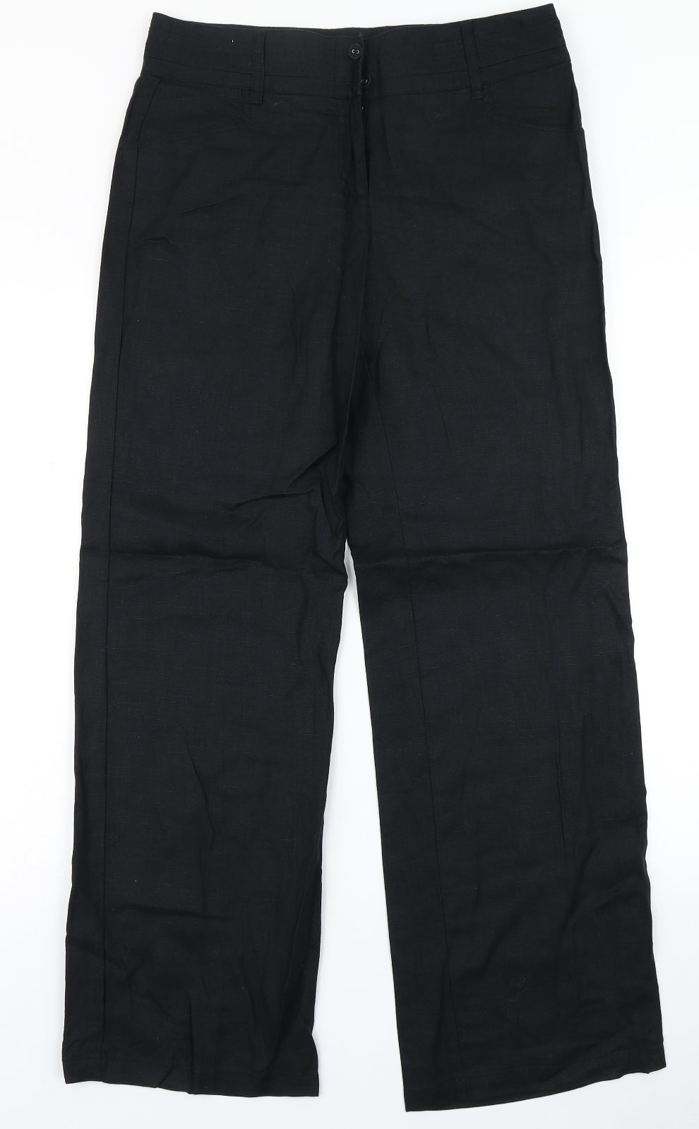 Monsoon Womens Black   Trousers  Size 10 L30 in