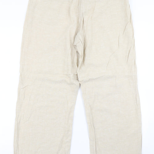 TU Womens Beige   Trousers  Size 14 L28 in