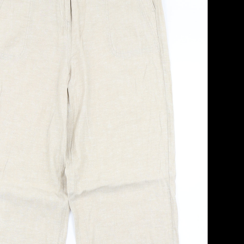 TU Womens Beige   Trousers  Size 14 L28 in