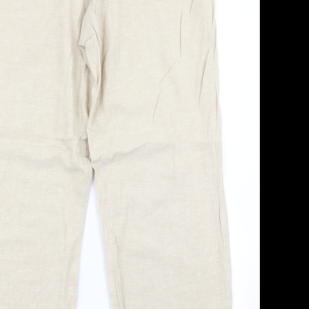TU Womens Beige   Trousers  Size 14 L28 in