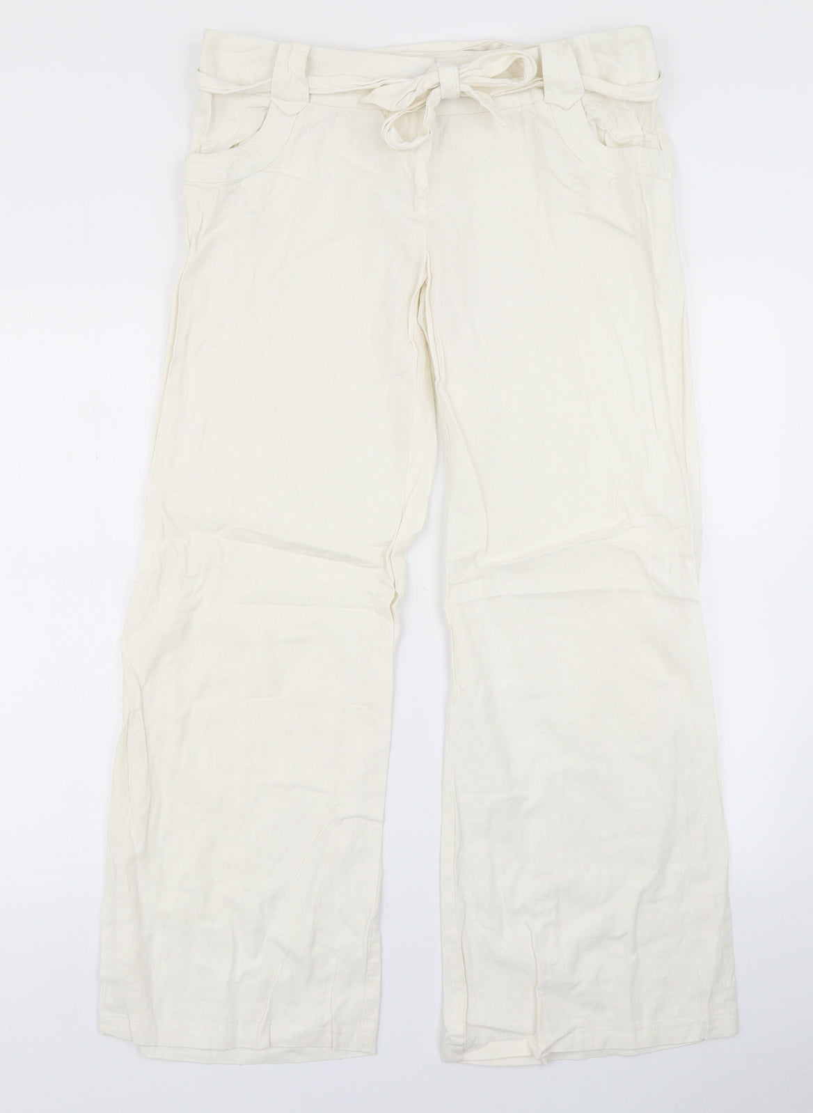 Terminal One Womens Ivory   Trousers  Size 16 L28 in