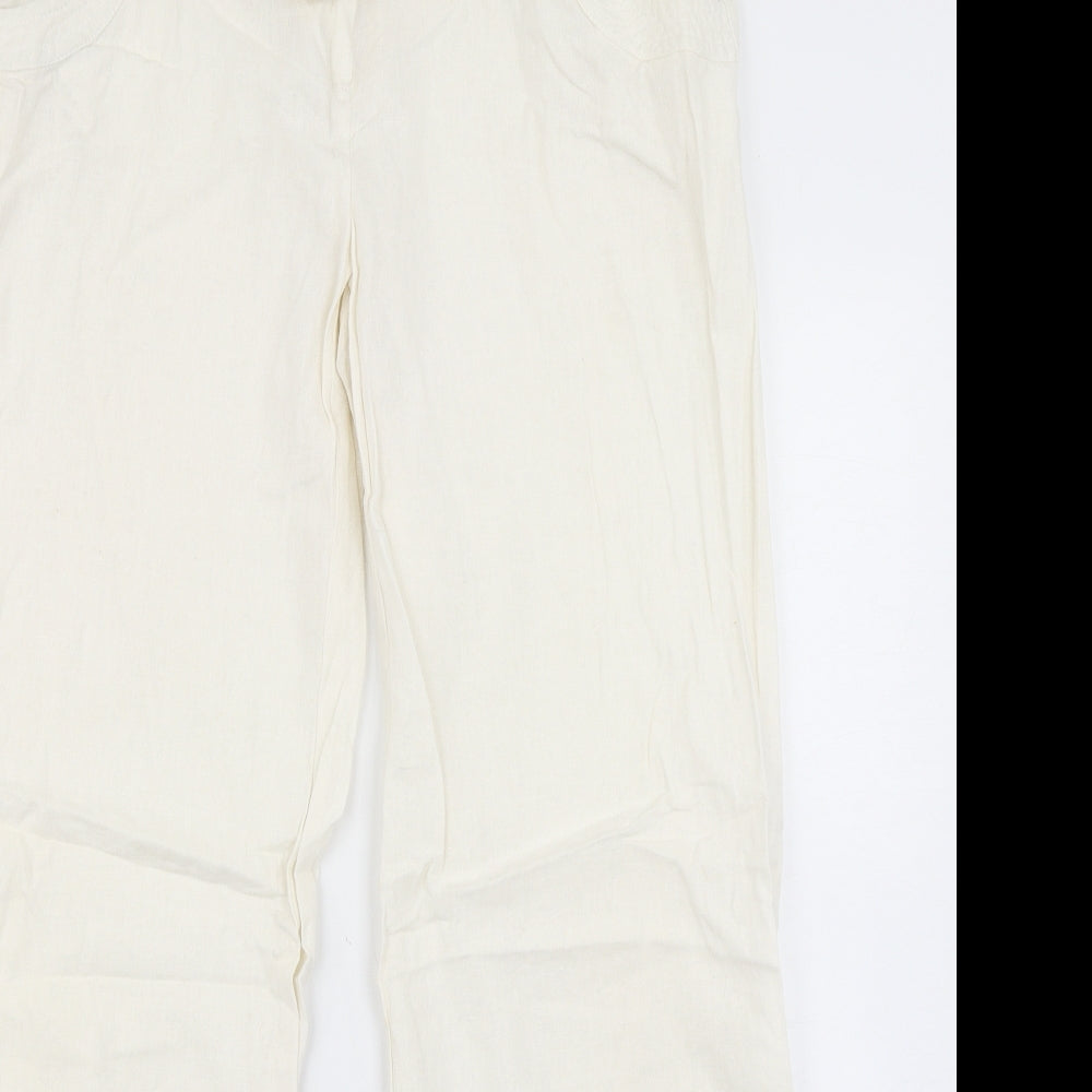 Terminal One Womens Ivory   Trousers  Size 16 L28 in