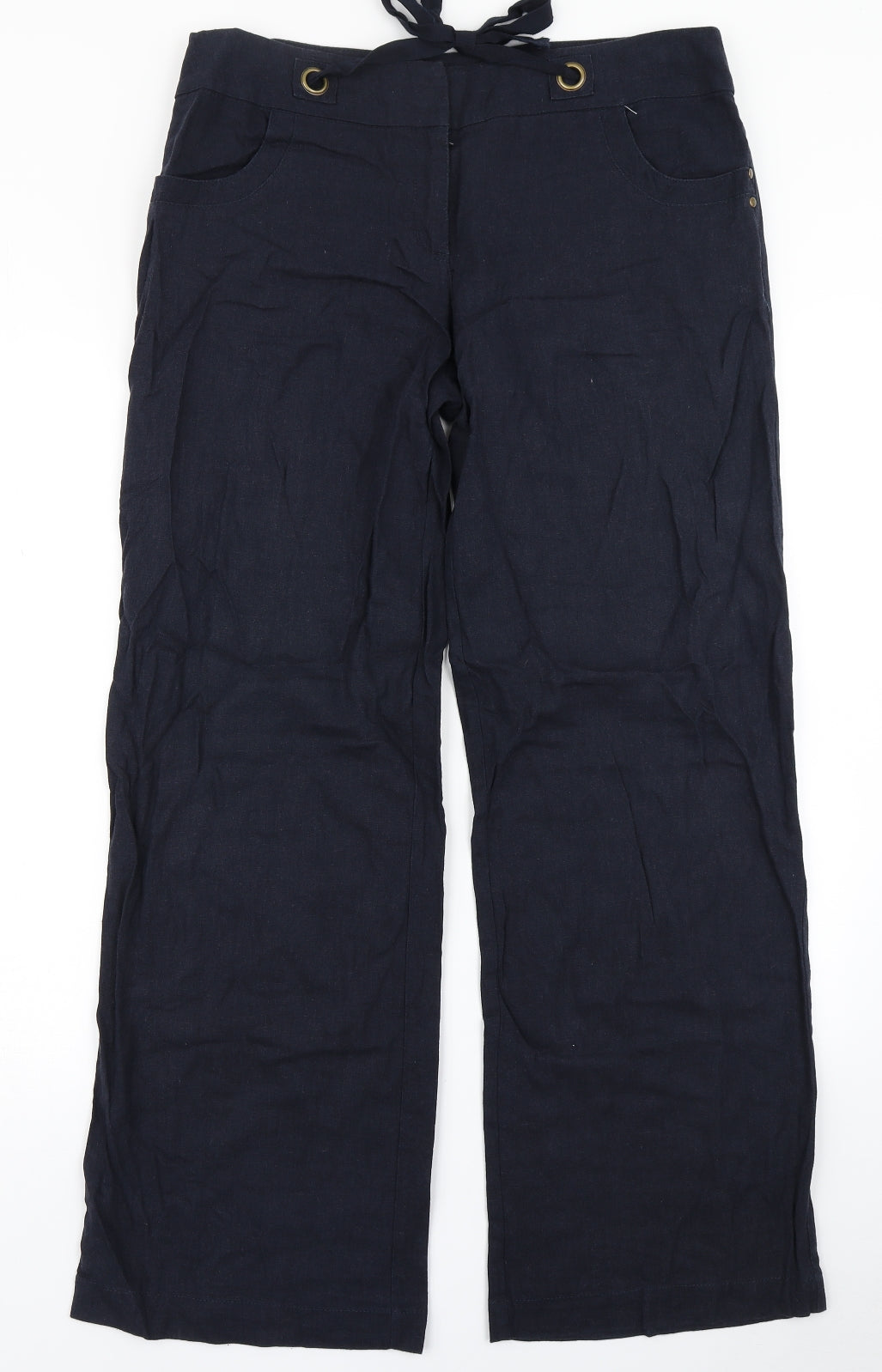 Wallis Womens Blue   Trousers  Size 12 L28 in