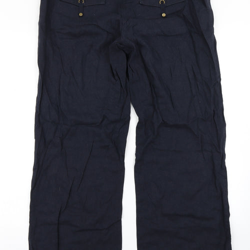 Wallis Womens Blue   Trousers  Size 12 L28 in