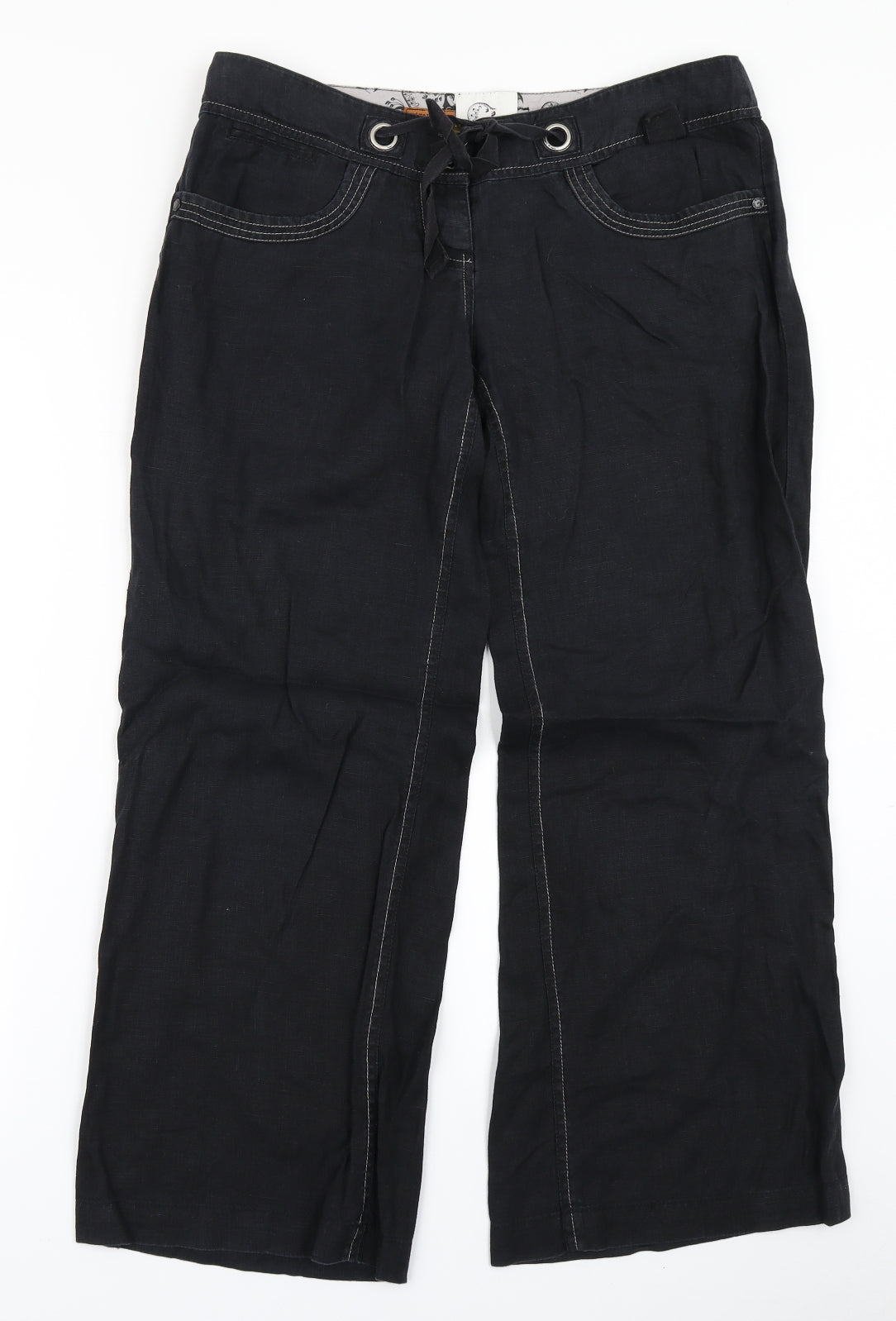 River Island Womens Black   Trousers  Size 10 L27 in