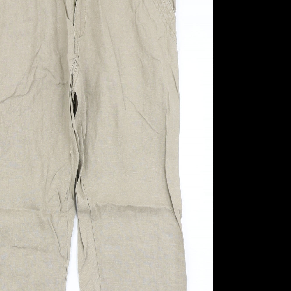 Denikm Co Mens Beige   Trousers  Size 34 in L30 in