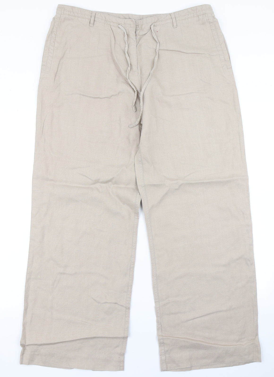 Monsoon Womens Brown   Trousers  Size 14 L28 in