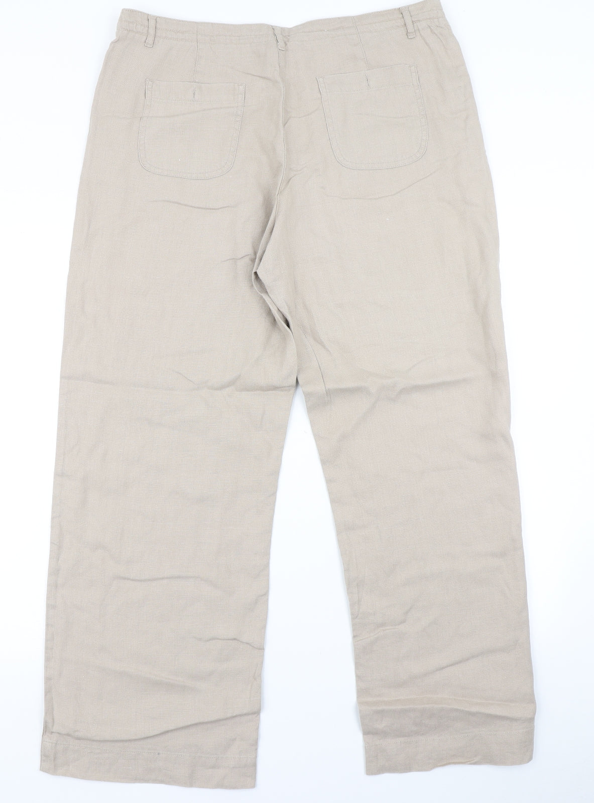 Monsoon Womens Brown   Trousers  Size 14 L28 in