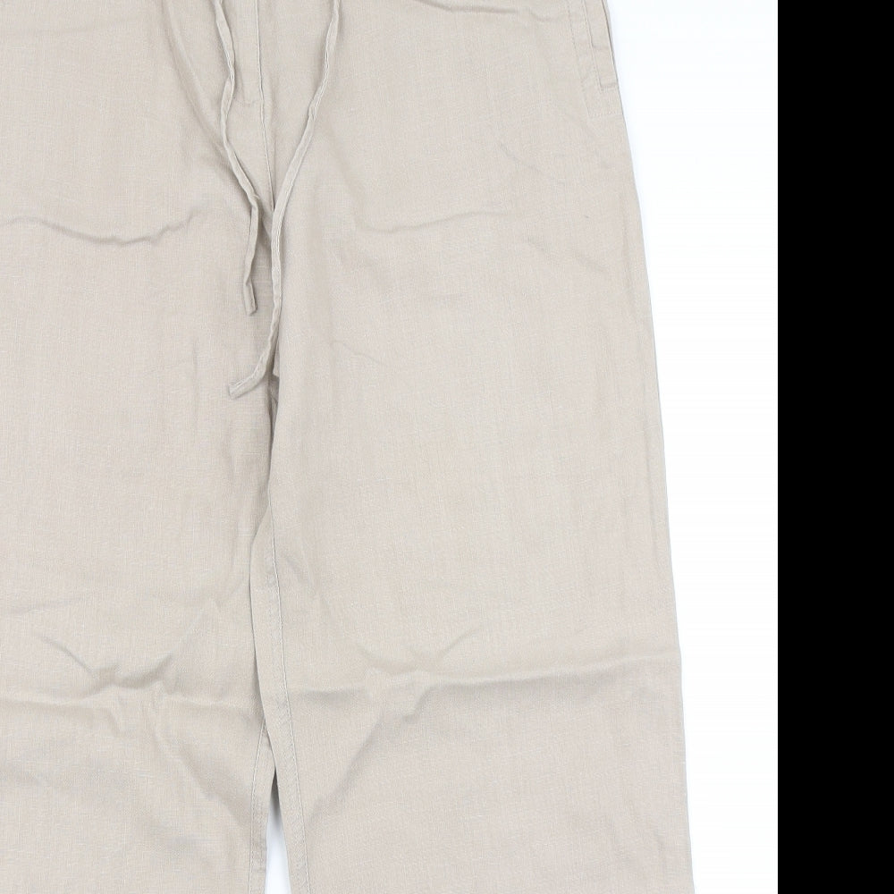 Monsoon Womens Brown   Trousers  Size 14 L28 in