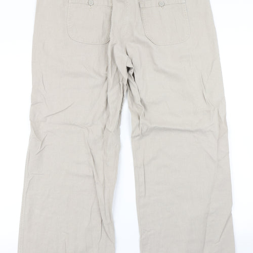 Marks & Spencer Womens Brown   Trousers  Size 16 L26 in