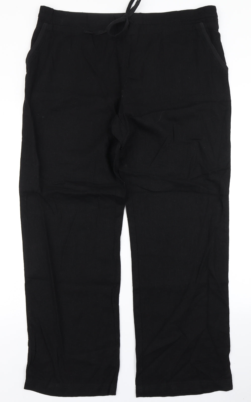 Tom Franks Womens Black   Trousers  Size 24 L29 in