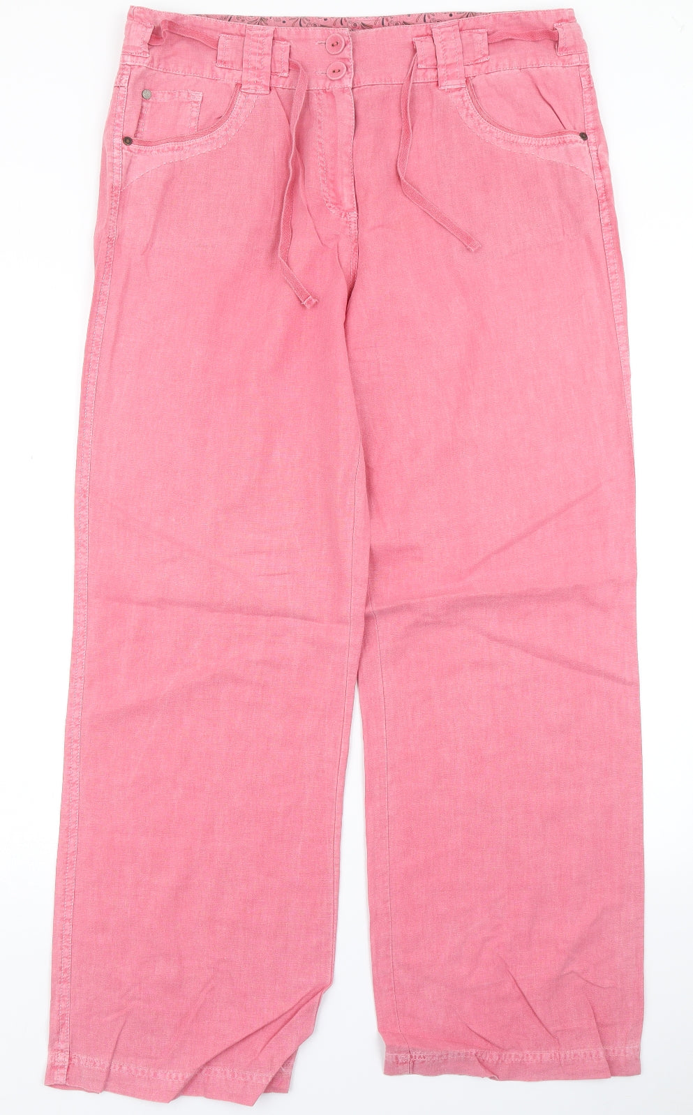 M&Co Womens Pink   Trousers  Size 14 L29 in