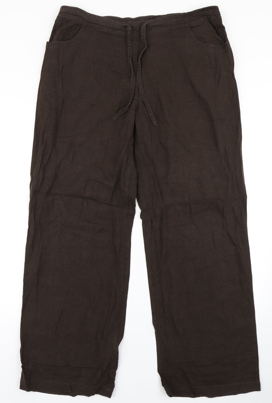 BHS Womens Brown   Trousers  Size 16 L28 in