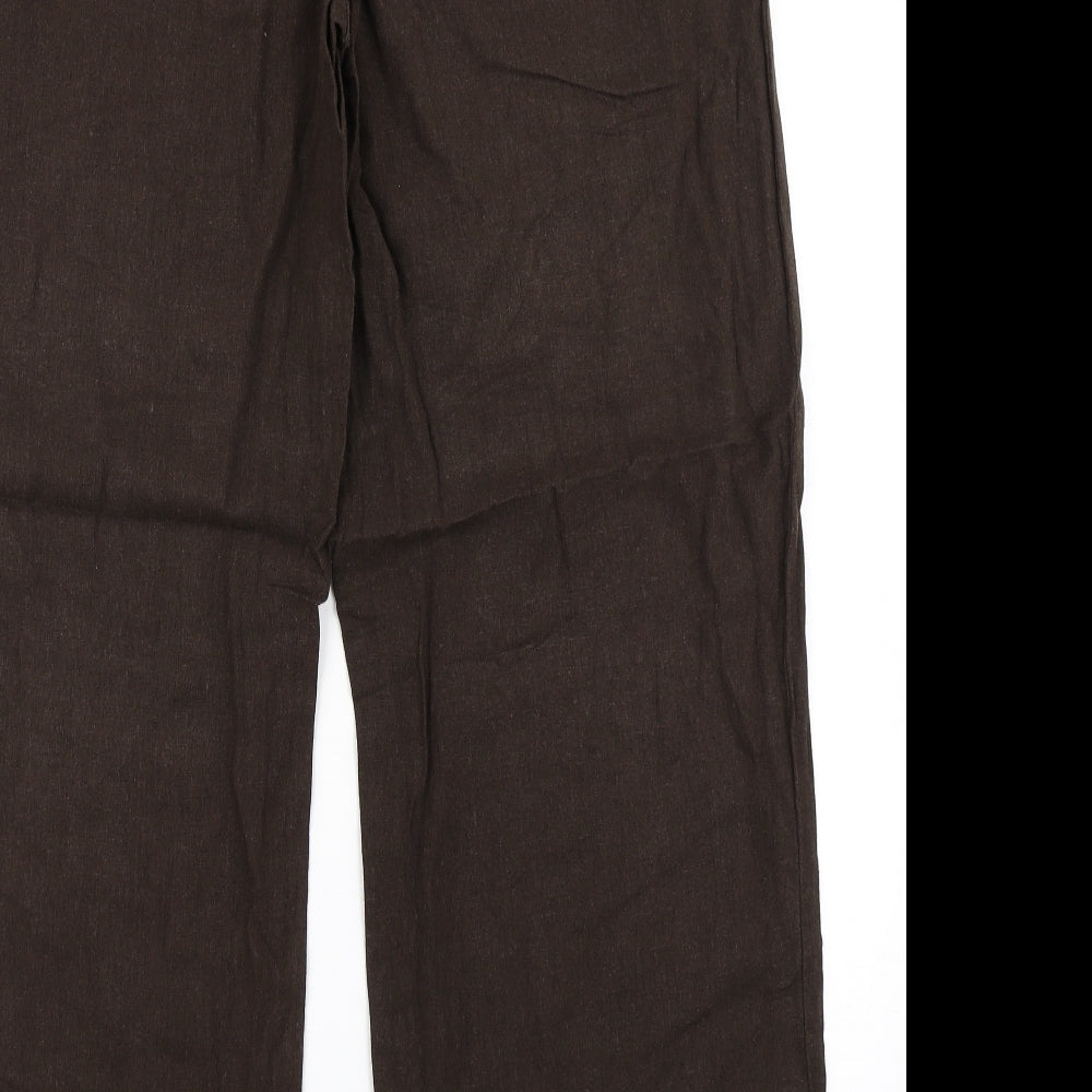 BHS Womens Brown   Trousers  Size 16 L28 in