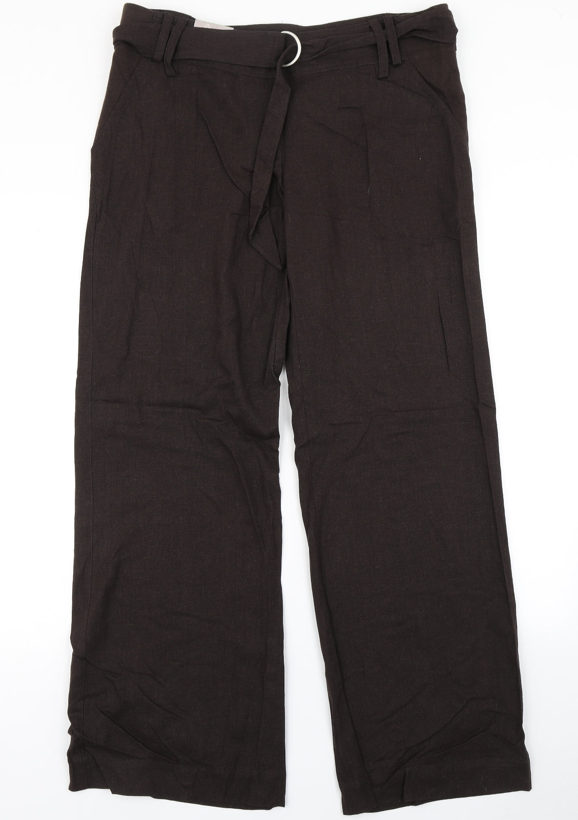 New Look Womens Brown   Trousers  Size 12 L28 in