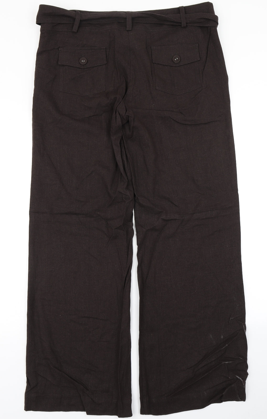 New Look Womens Brown   Trousers  Size 12 L28 in