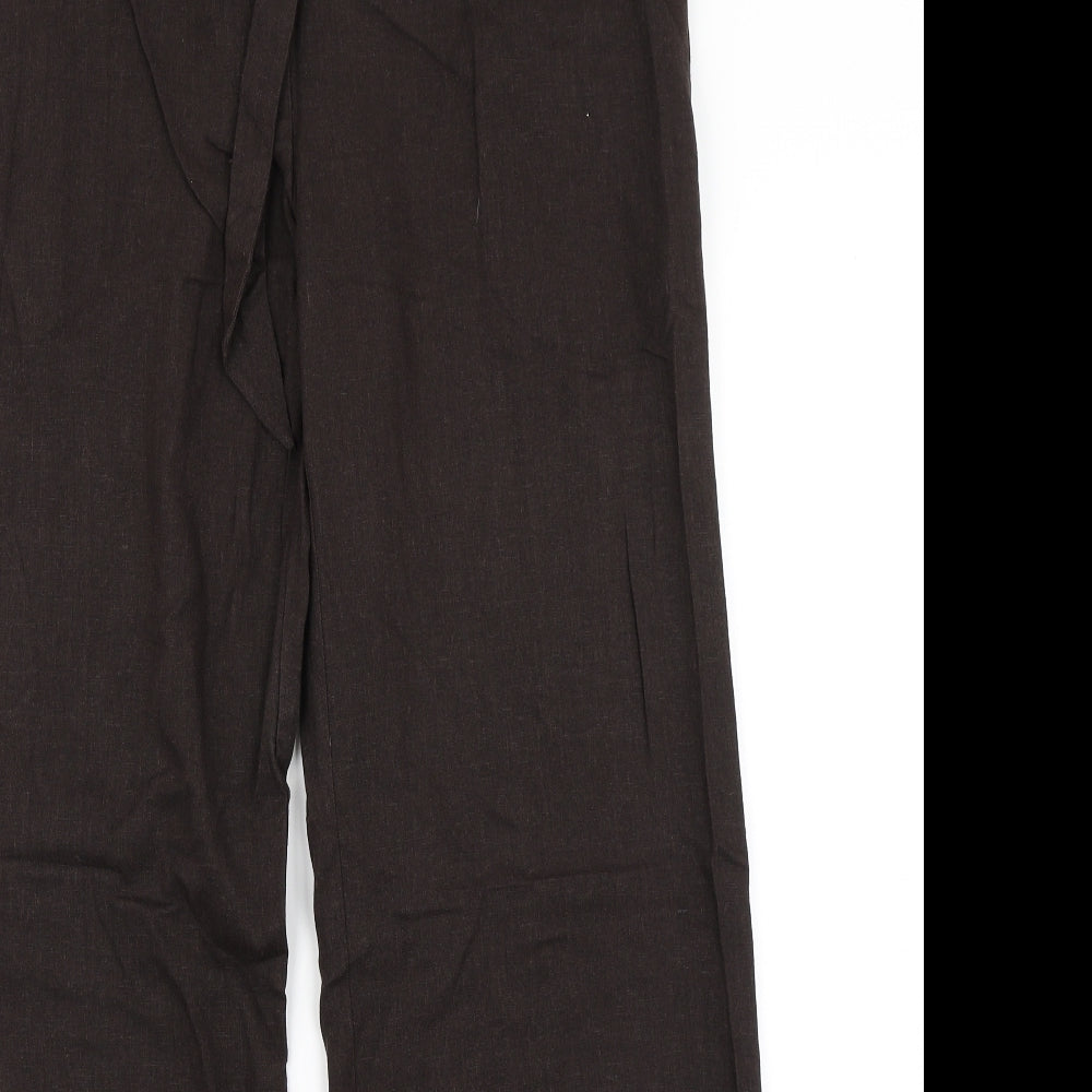 New Look Womens Brown   Trousers  Size 12 L28 in