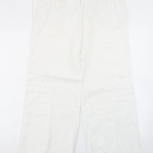 Topshop Womens White   Trousers  Size 10 L29 in