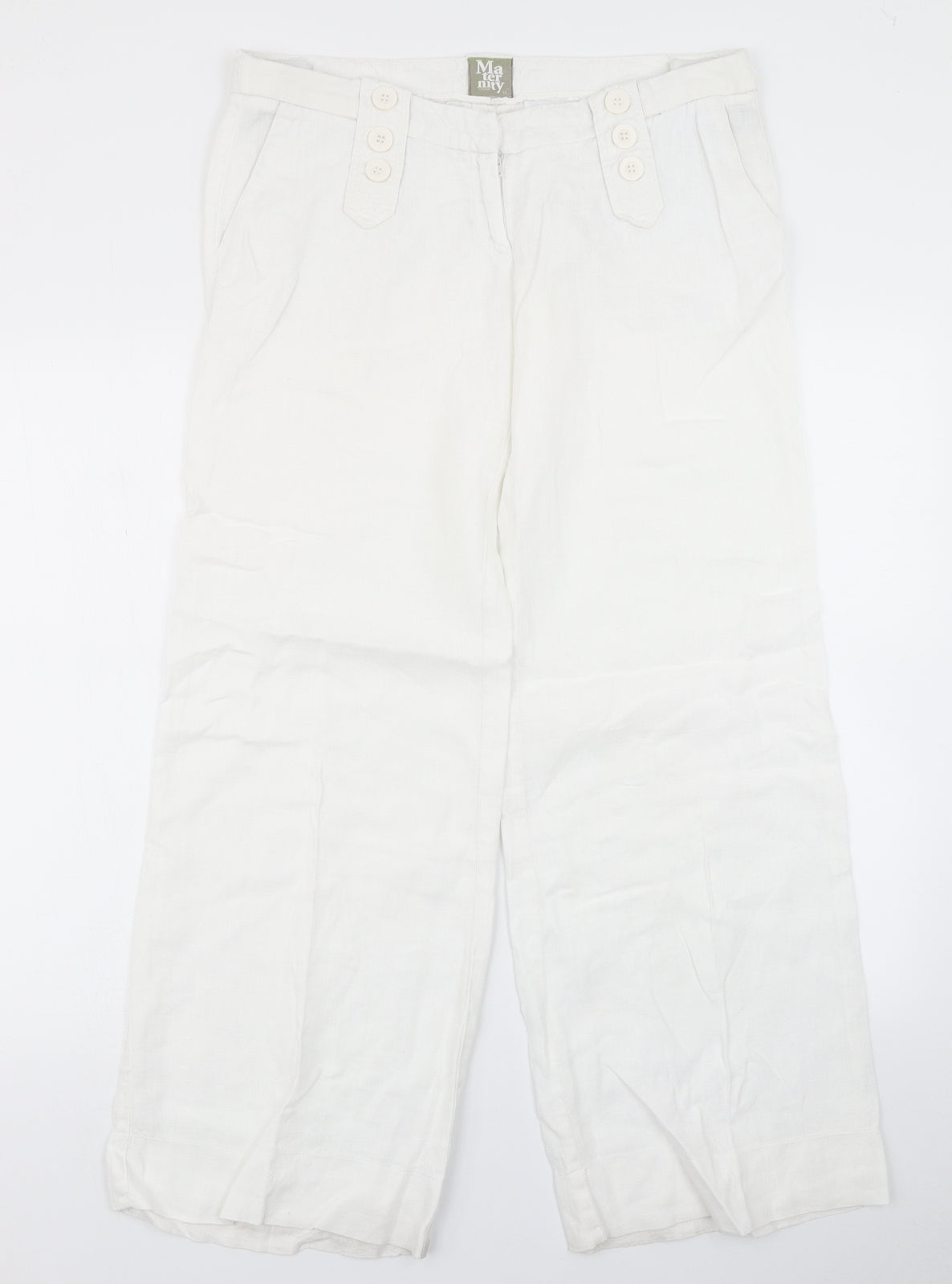Topshop Womens White   Trousers  Size 10 L29 in