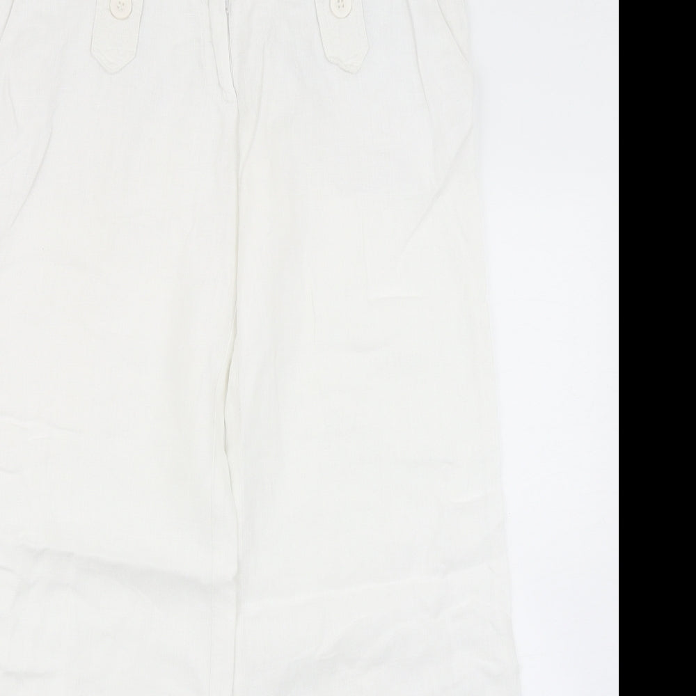 Topshop Womens White   Trousers  Size 10 L29 in