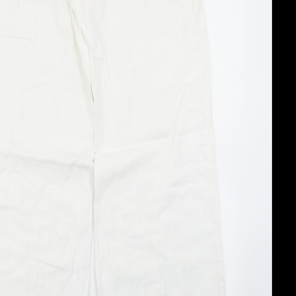 Topshop Womens White   Trousers  Size 10 L29 in