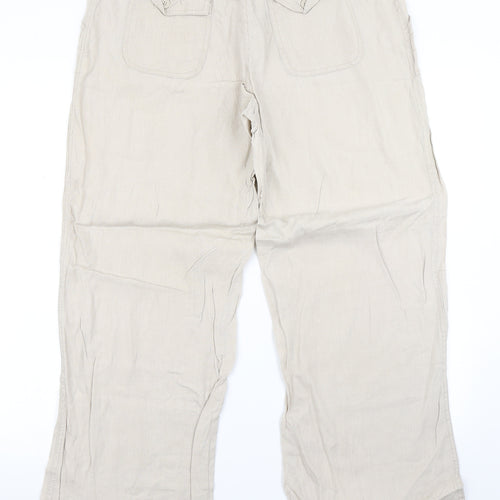Atmosphere Womens Beige   Trousers  Size 14 L28 in