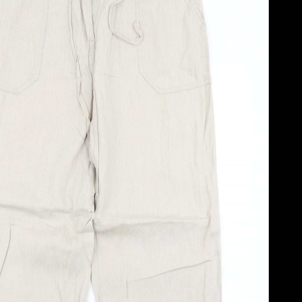 Atmosphere Womens Beige   Trousers  Size 14 L28 in