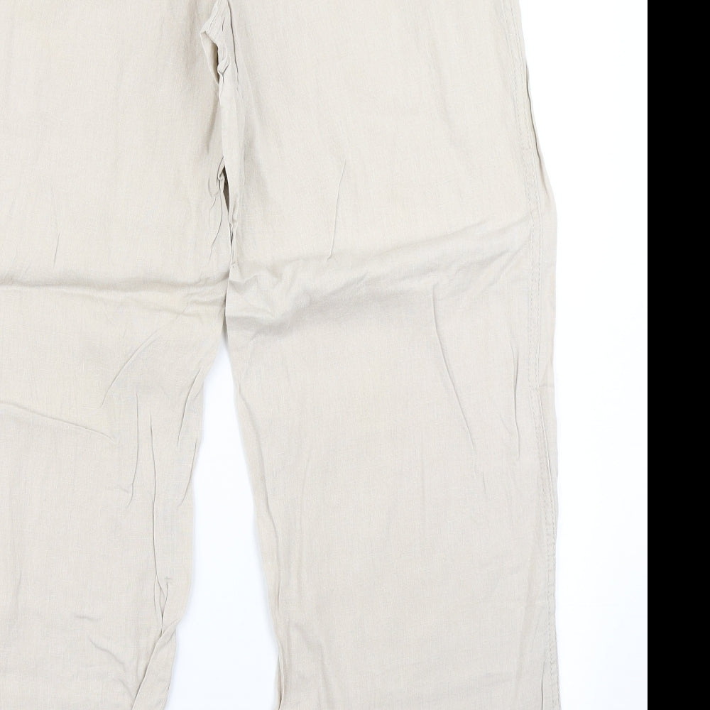 Atmosphere Womens Beige   Trousers  Size 14 L28 in