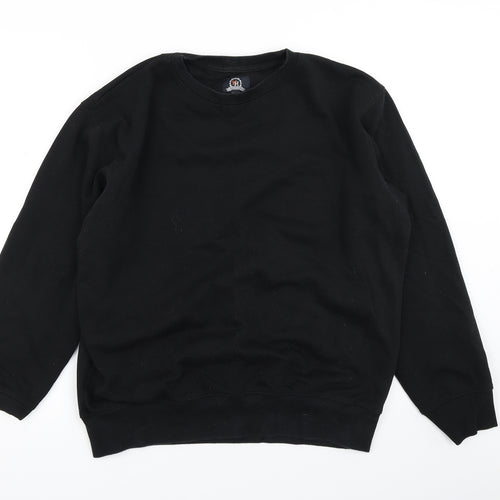 Hutson Harbour Mens Black   Pullover Sweatshirt Size S