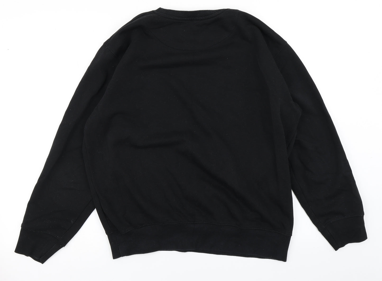 Hutson Harbour Mens Black   Pullover Sweatshirt Size S