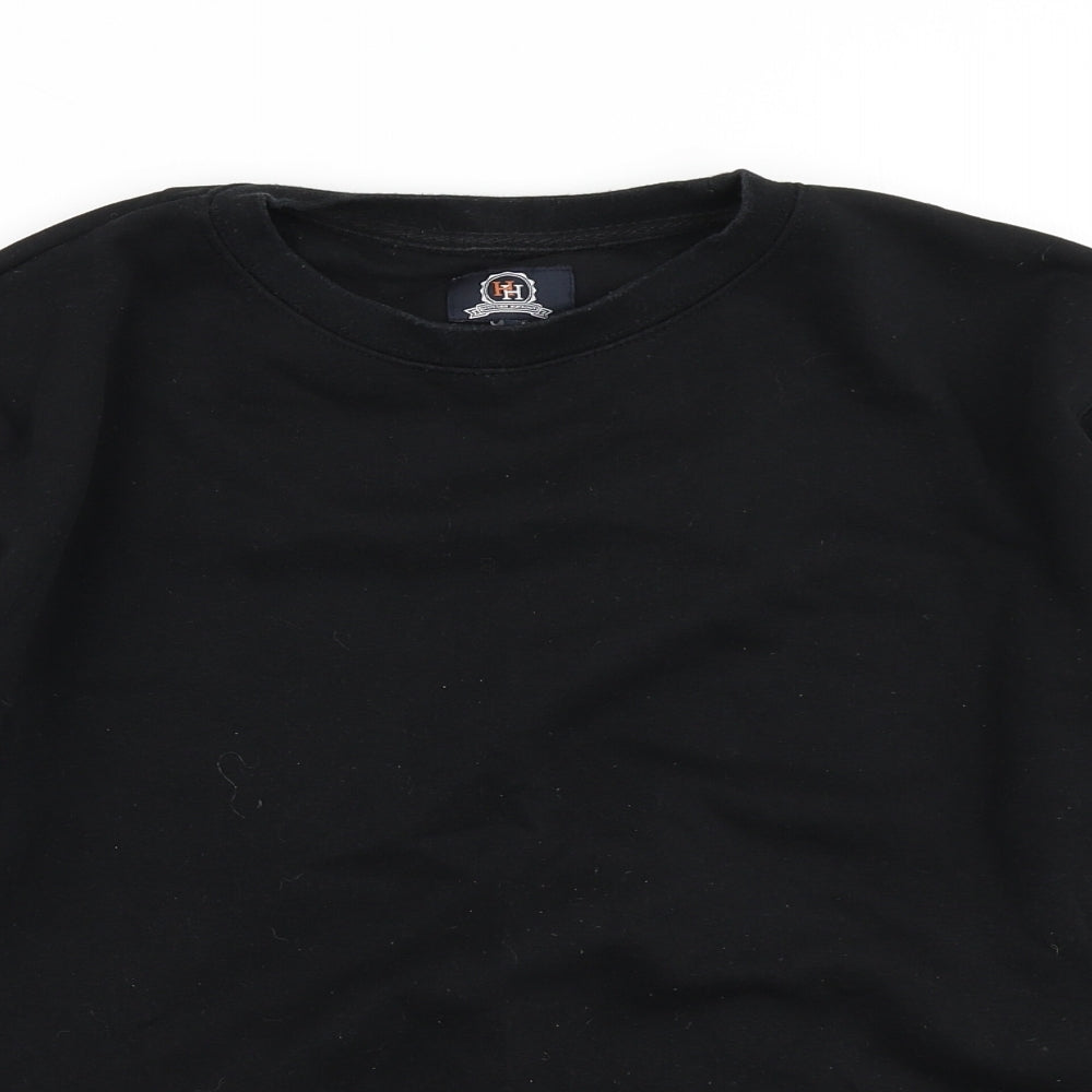 Hutson Harbour Mens Black   Pullover Sweatshirt Size S