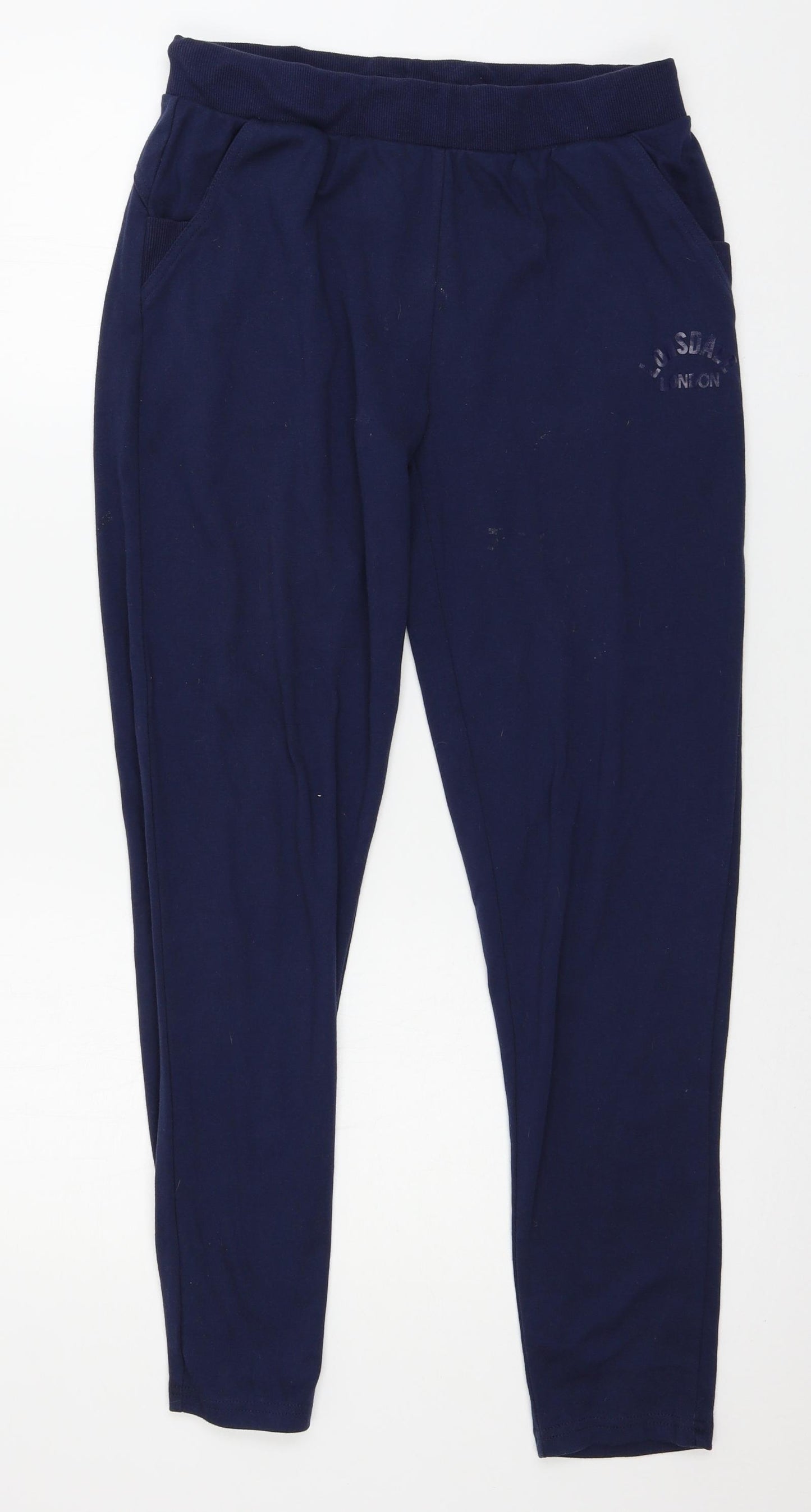 Lonsdale Womens Blue  Jersey Jogger Trousers Size 12 L28 in