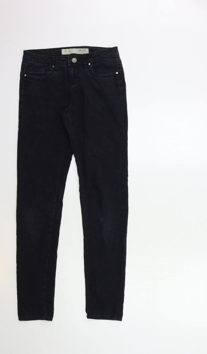 Denim & Co. Womens Black Denim Skinny Jeans Size 6 L31 in