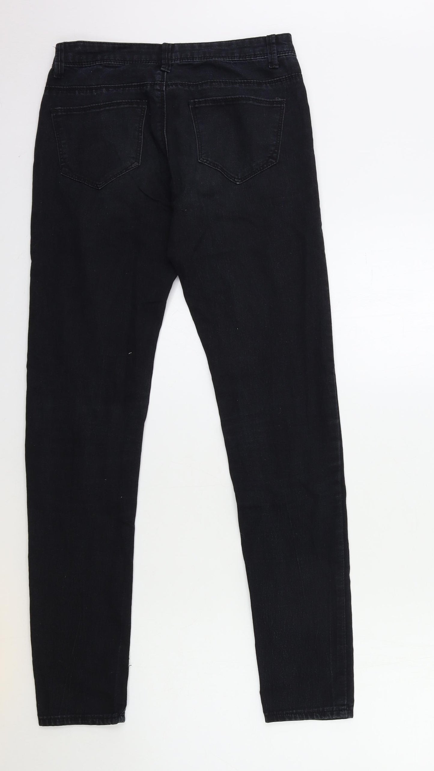 Denim & Co. Womens Black  Denim Skinny Jeans Size 6 L31 in