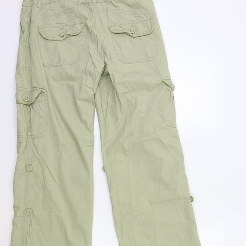 Preworn Womens Green   Cargo Trousers Size 12 L26 in