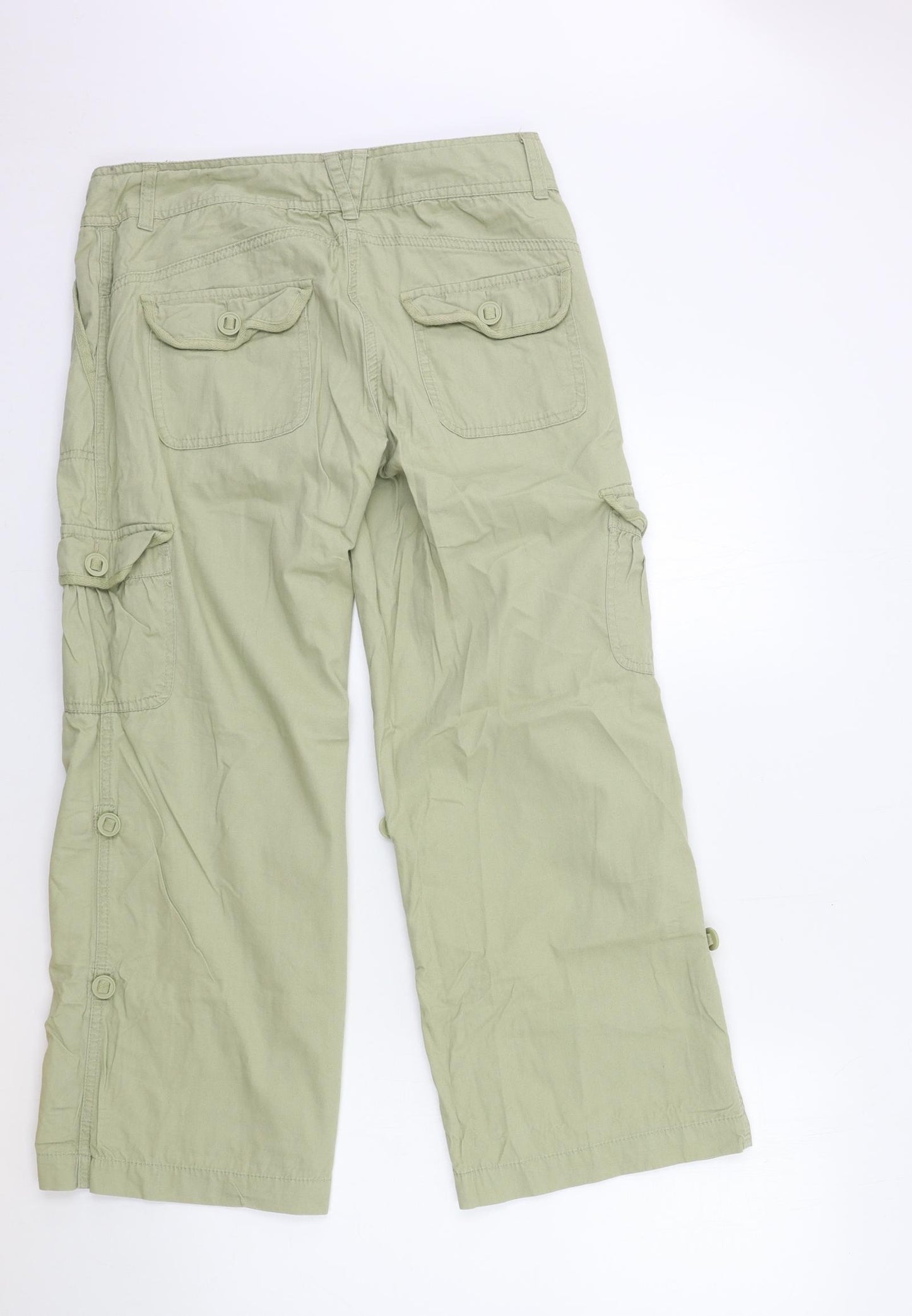 Preworn Womens Green   Cargo Trousers Size 12 L26 in