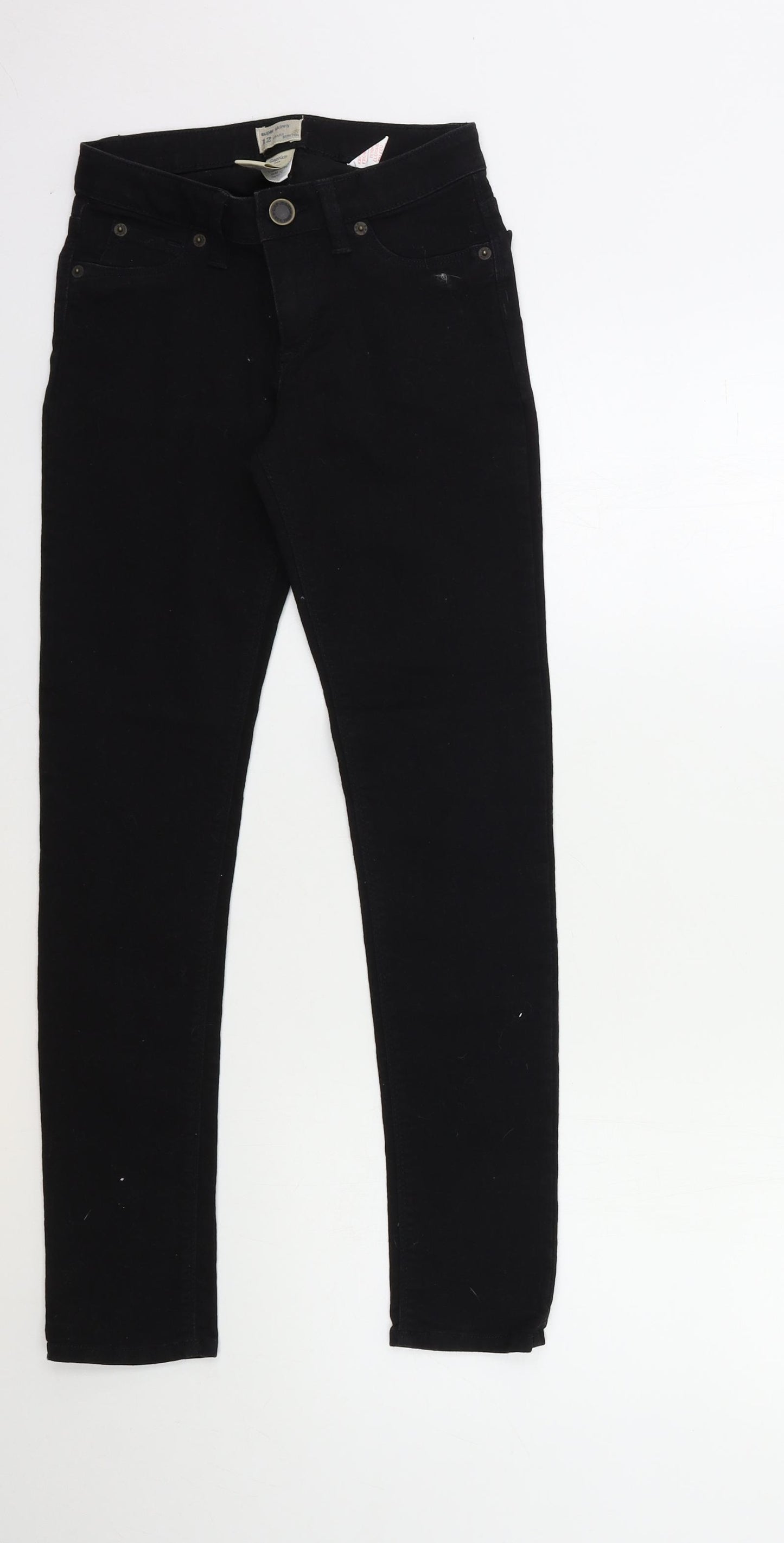 Gap Girls Black  Denim Skinny Jeans Size 12 Years