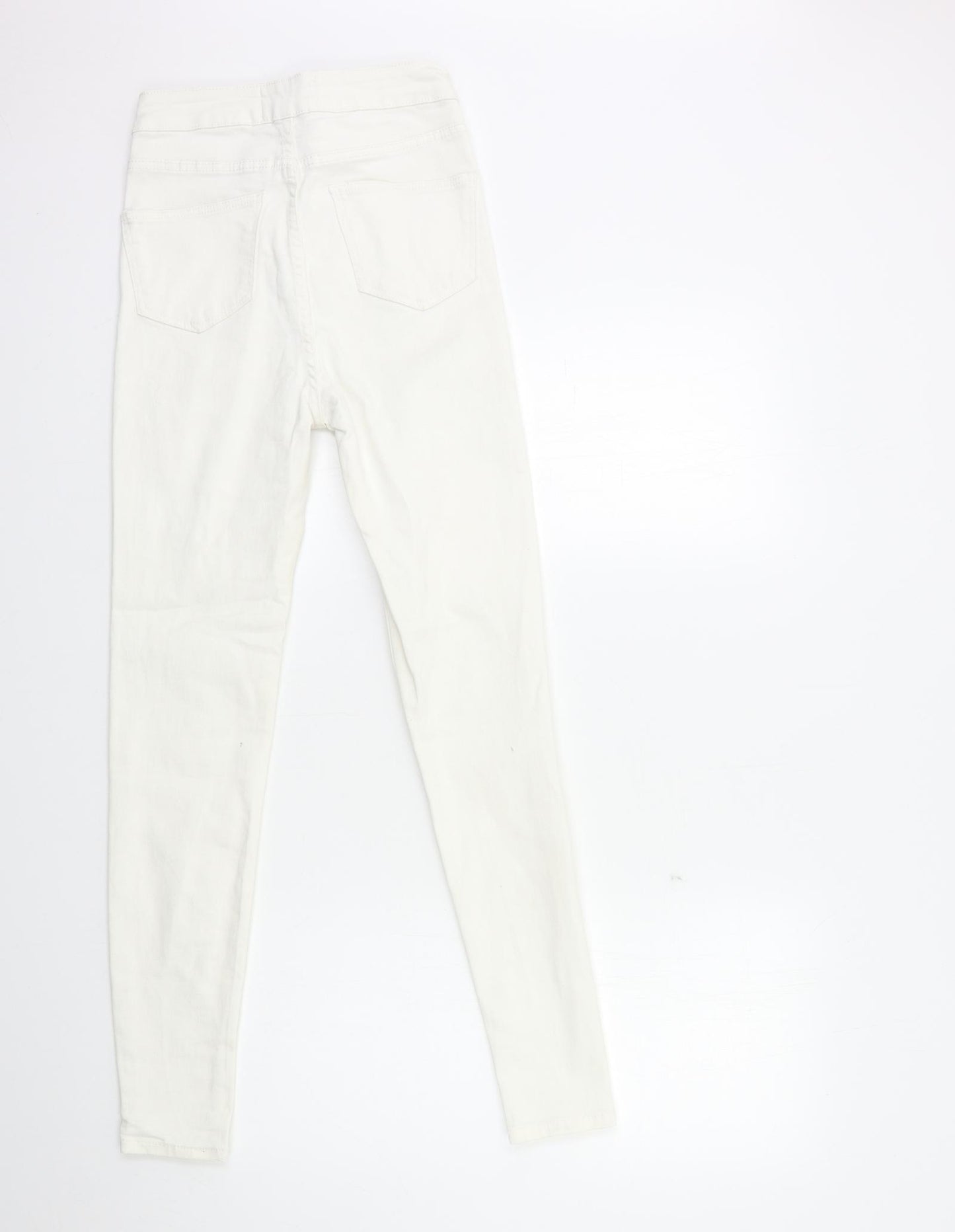 New Look Womens White  Denim Skinny Jeans Size 8 L28 in