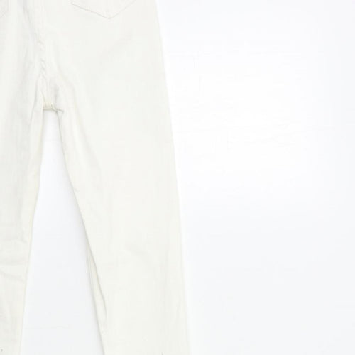 New Look Womens White  Denim Skinny Jeans Size 8 L28 in