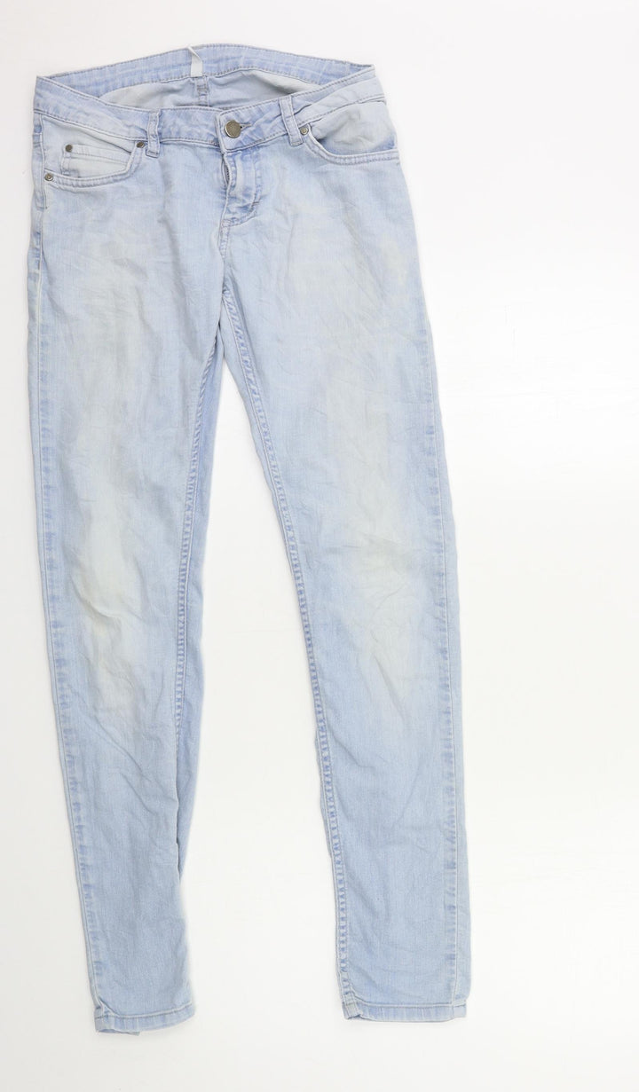Preworn Womens Blue  Denim Skinny Jeans Size 27 in L32 in