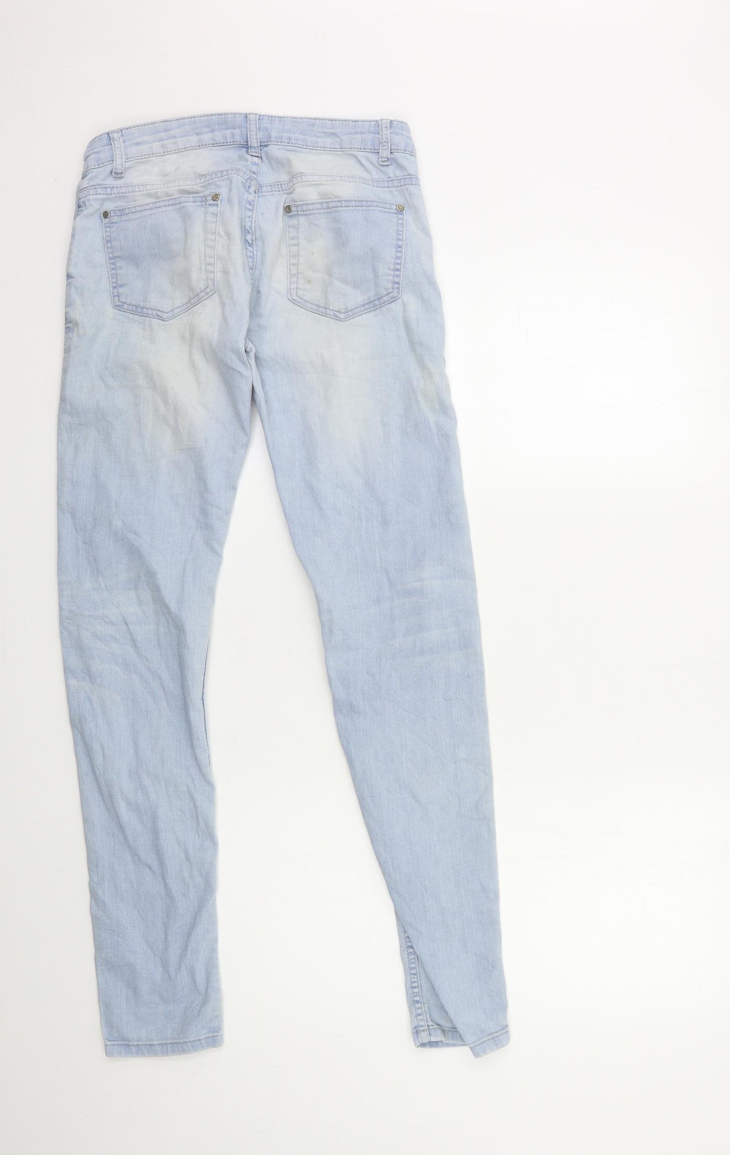 Preworn Womens Blue  Denim Skinny Jeans Size 27 in L32 in