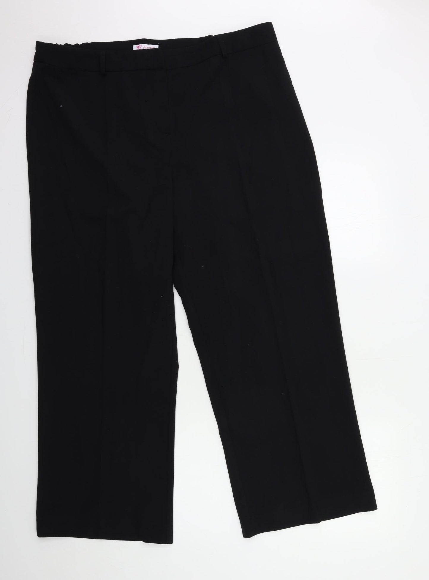 Glamorosa Womens Black   Trousers  Size 22 L30 in