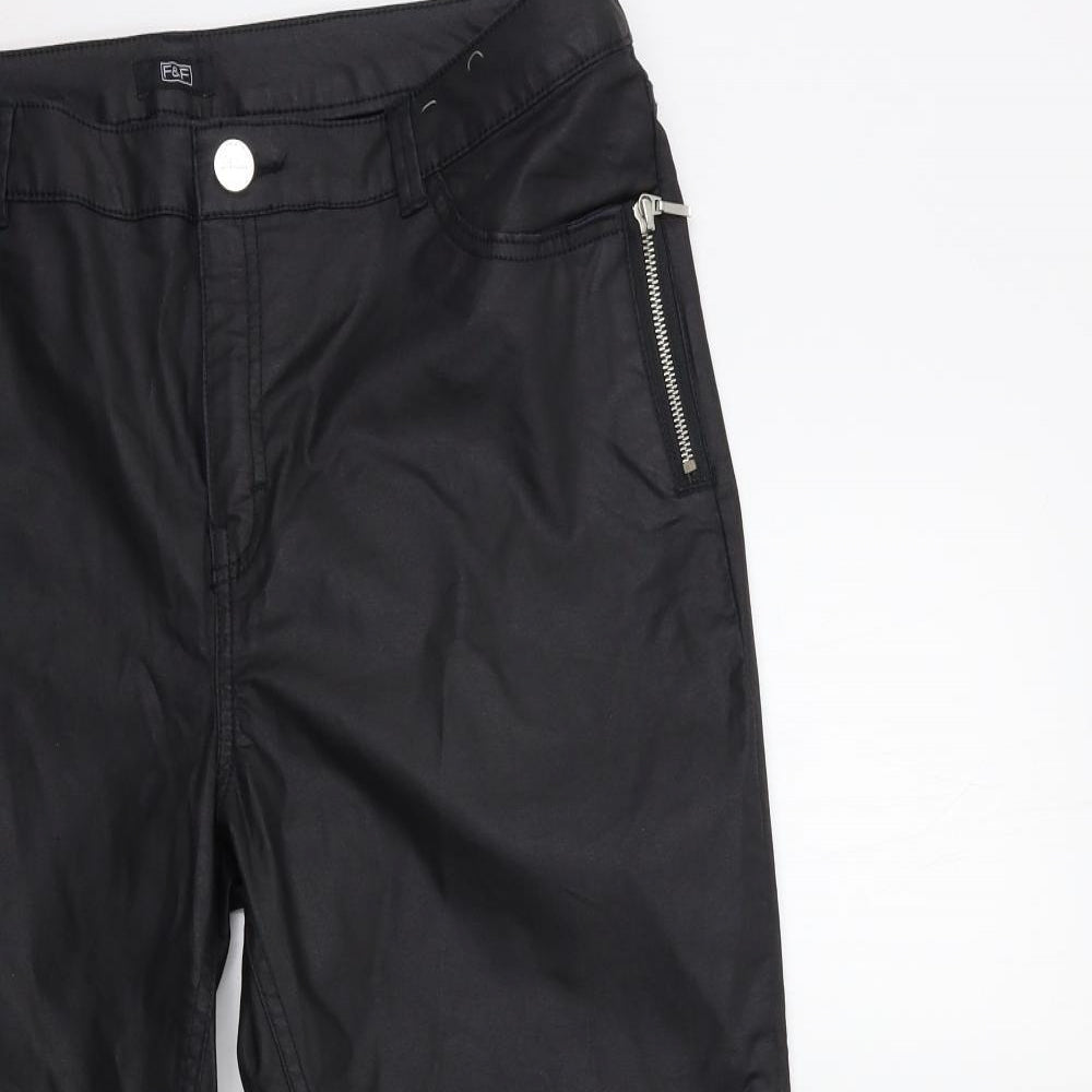 F&F Womens Black   Trousers  Size 18 L25 in